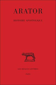 Front cover of Arator, Histoire Apostolique by Bruno Bureau