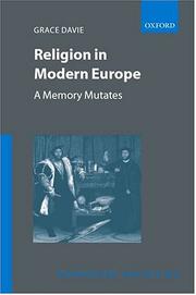 Front cover of Religion in modern Europe by Grace Davie