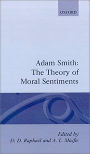 Front cover of The Glasgow edition of the works and correspondence of Adam Smith by Adam Smith