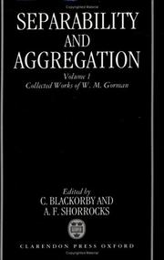 Front cover of Collected works of W.M. Gorman by W. M. Gorman
