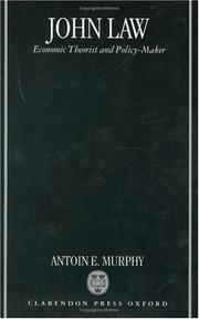 Cover of John Law by Antoin E. Murphy