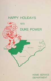 Front cover of Happy Holidays 1970 by Duke Power Company. Home Service Department