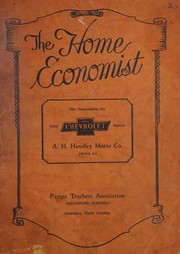 Front cover of The home economist by Goldsboro (N.C.). Parent Teachers Association