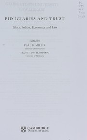 Cover of Fiduciaries and Trust by Miller, Paul B.