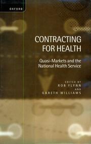Front cover of Contracting for health by R. Flynn