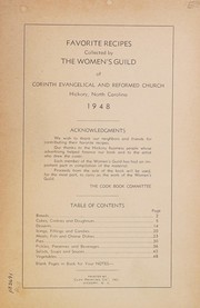 Front cover of Favorite recipes by Women's Guild Corinth Evangelical and Reformed Church (Hickory, North Carolina)