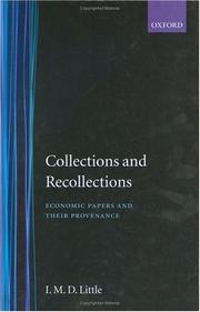 Front cover of Collection and recollections by Ian Malcolm David Little
