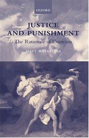 Front cover of Justice and Punishment by Matt Matravers