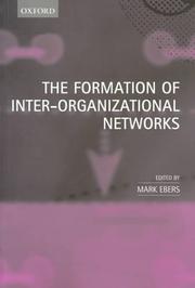 Front cover of Formation of Inter-Organizational Networks by Mark Ebers