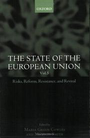Front cover of State of the European Union Vol. 5 by Maria Green Cowles