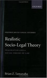 Cover of Realistic Socio-Legal Theory by Brian Z. Tamanaha