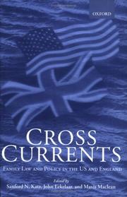 Cover of Cross currents by Sanford N. Katz