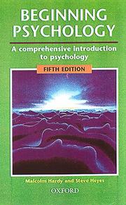 Front cover of Beginning Psychology by Malcolm Hardy