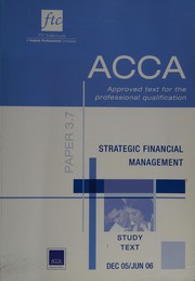 Cover of Strategic financial management by Association of Chartered Certified Accountants (ACCA)