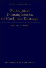 Cover of Perceptual consequences of cochlear damage by Brian C. J. Moore