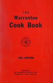 Front cover of The Warrenton cook book by Warrenton Woman's Club (N.C.)