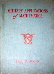 Front cover of Military applications of mathematics by Paul Philip Hanson