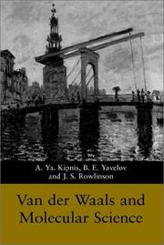 Front cover of Van der Waals and molecular science by A. Ya. Kipnis