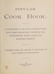 Cover of Popular cook book by Seeman Printery