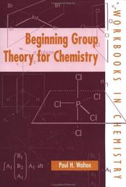 Front cover of Beginning group theory for chemistry by Walton, Paul H. Dr.