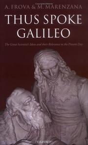 Front cover of Thus spoke Galileo by Galileo Galilei