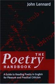 Front cover of The poetry handbook by John Lennard