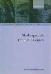 Cover of Shakespeare's dramatic genres by Lawrence Danson