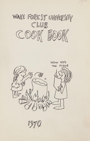 Front cover of Wake Forest University Club cook book by Wake Forest University Club