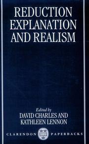 Cover of Reduction, explanation, and realism by Charles, David