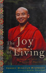 Front cover of The joy of living by Rinpoche Yongey Mingyur