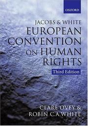 Front cover of Jacobs & White, the European Convention on Human Rights by Clare Ovey