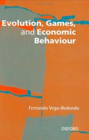 Cover of Evolution, games, and economic behaviour by Fernando Vega-Redondo