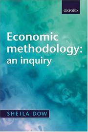 Cover of Economic methodology by Sheila C. Dow