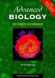 Front cover of Advanced Biology Revision Handbook by W.R. Pickering
