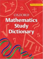 Cover of Oxford Mathematics Study Dictionary by Frank Tapson
