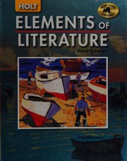 Front cover of Holt Elements of Literature--First Course by Kylene Beers