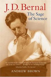 Cover of J. D. Bernal by Andrew Brown