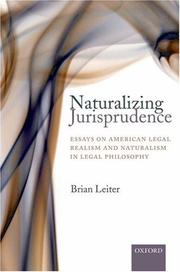 Cover of Naturalizing jurisprudence by Brian Leiter
