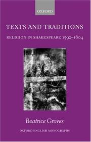 Cover of Texts and Traditions by Beatrice Groves