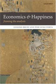 Cover of Economics and happiness by Luigino Bruni