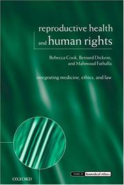 Cover of Reproductive health and human rights by Rebecca J. Cook
