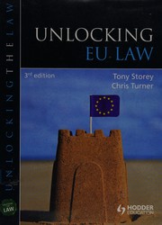 Cover of Unlocking EU law by Tony Storey