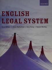 Cover of English legal system by Steve Wilson