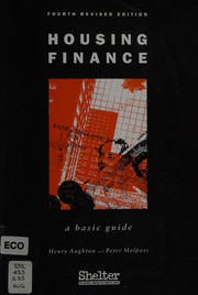 Front cover of Housing finance by Henry Aughton