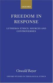 Cover of Freedom in Response by Oswald Bayer