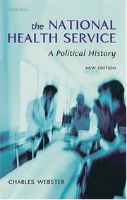 Front cover of The National Health Service by Charles Webster