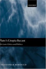 Cover of Plato's Utopia Recast by Christopher Bobonich
