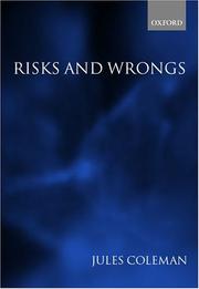 Cover of Risks and wrongs by Jules L. Coleman