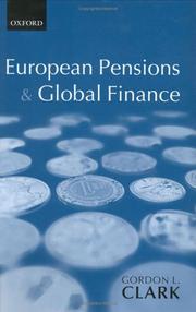 Front cover of European Pensions & Global Finance (Economics & Finance) by Gordon L. Clark