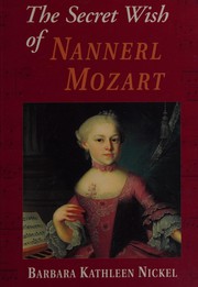 Front cover of The secret wish of Nannerl Mozart by Barbara Kathleen Nickel